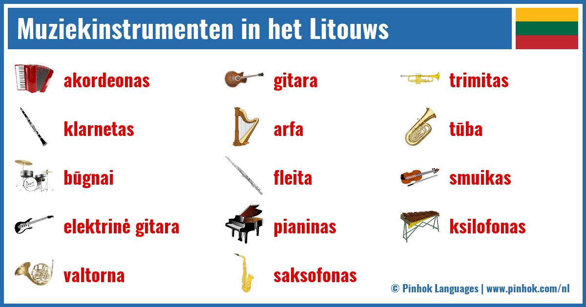 Muziekinstrumenten in het Litouws