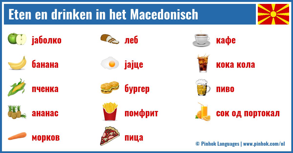 Eten en drinken in het Macedonisch