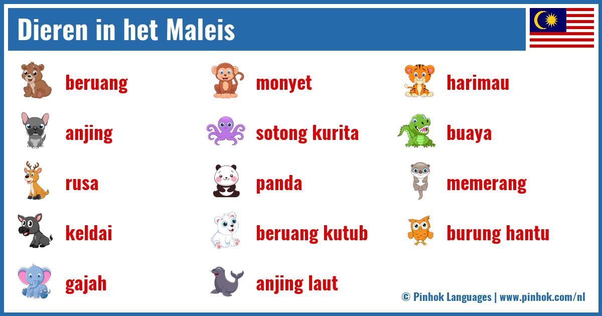 Dieren in het Maleis