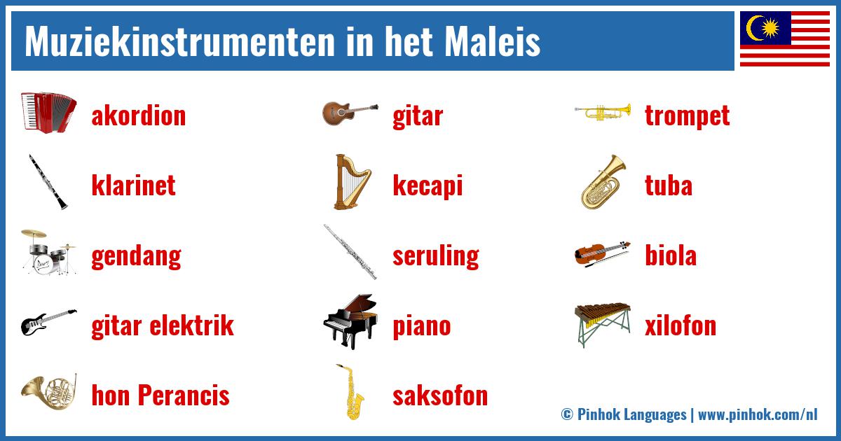 Muziekinstrumenten in het Maleis