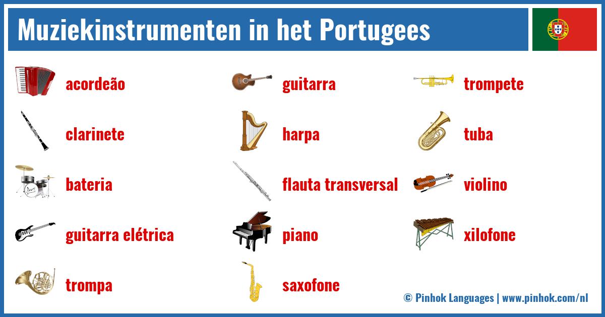 Muziekinstrumenten in het Portugees