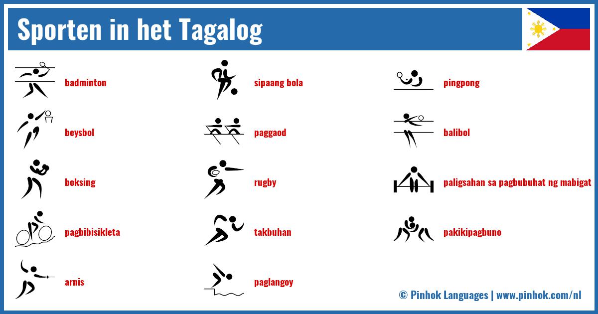 Sporten in het Tagalog