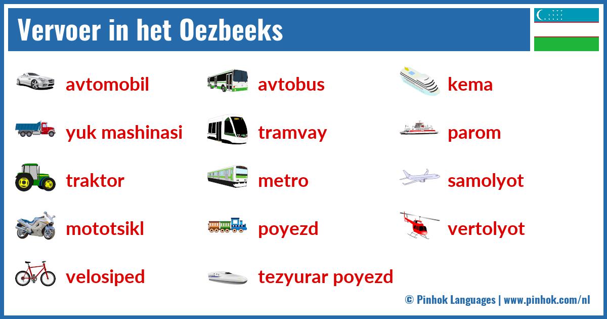 Vervoer in het Oezbeeks