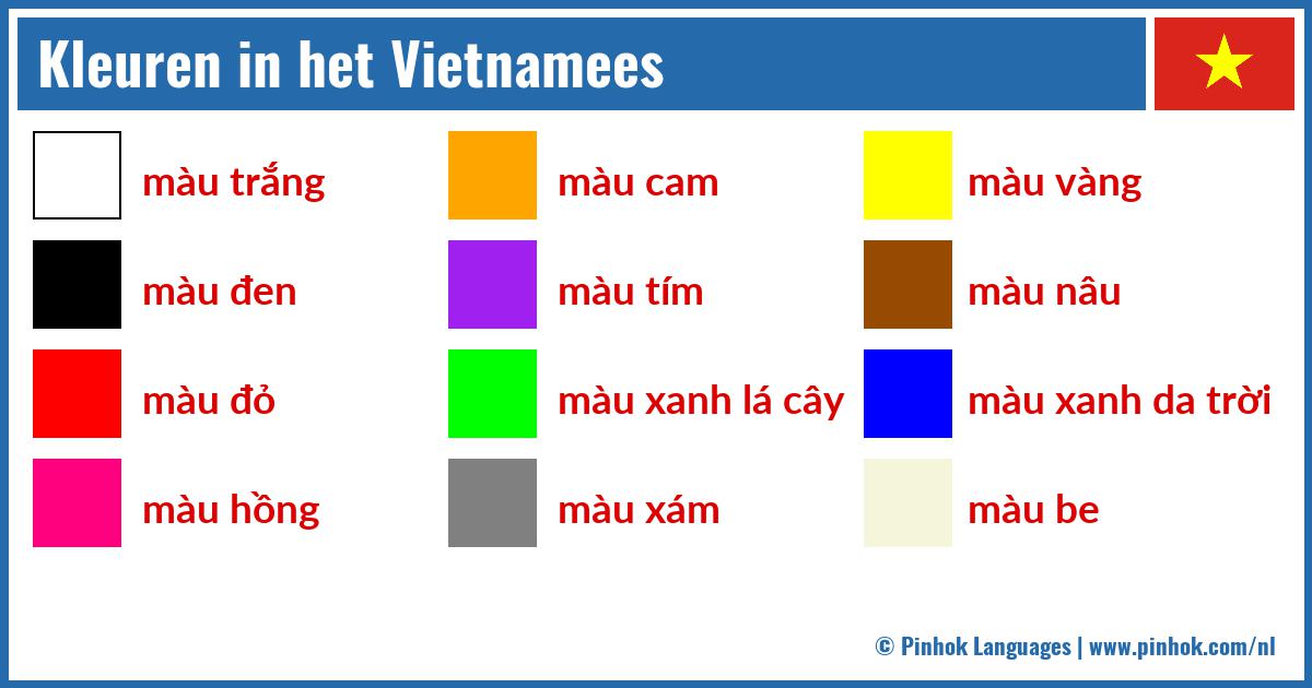 Kleuren in het Vietnamees