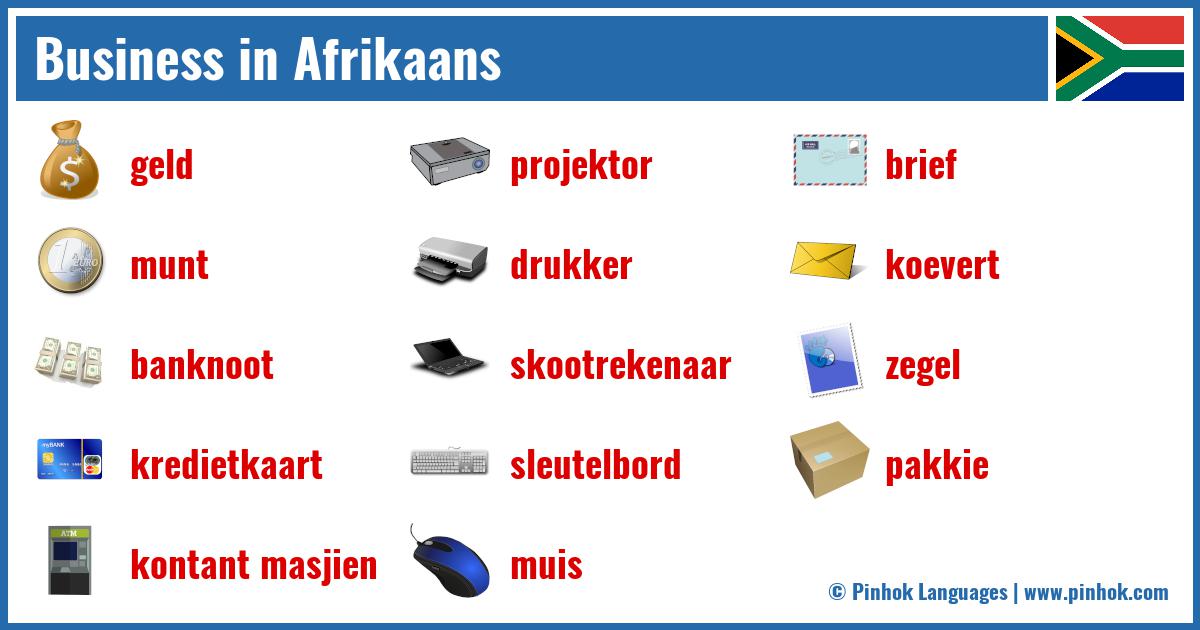 Business in Afrikaans