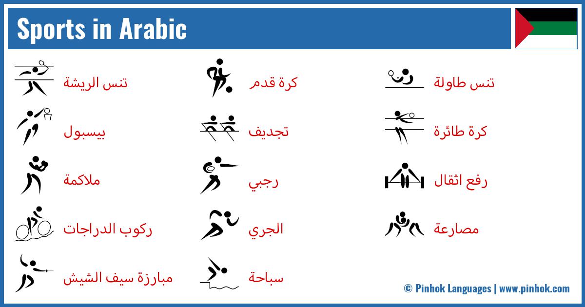 Sports in Arabic