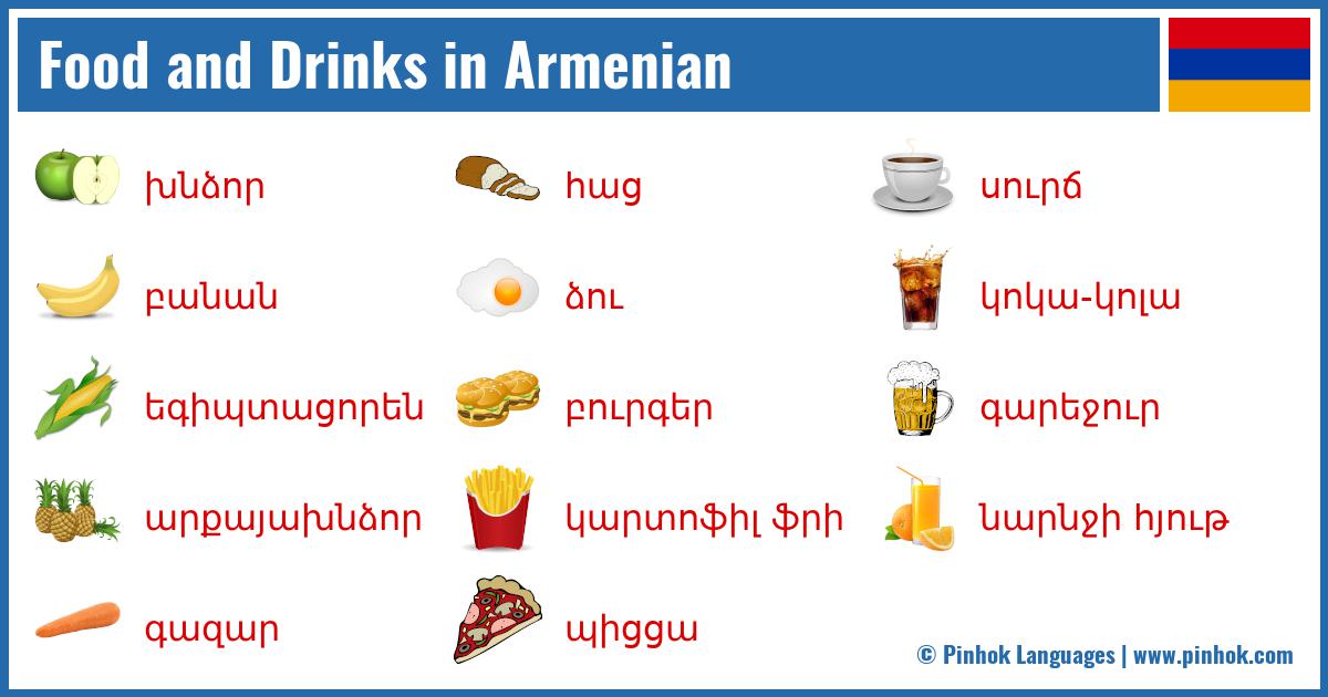 Food and Drinks in Armenian