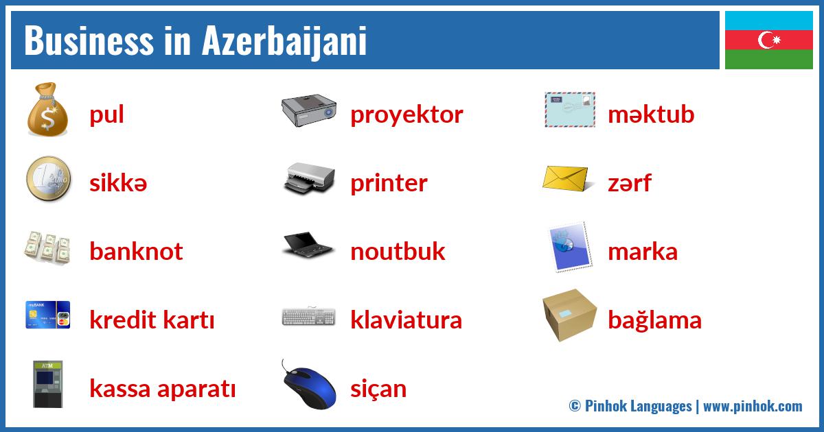 Business in Azerbaijani