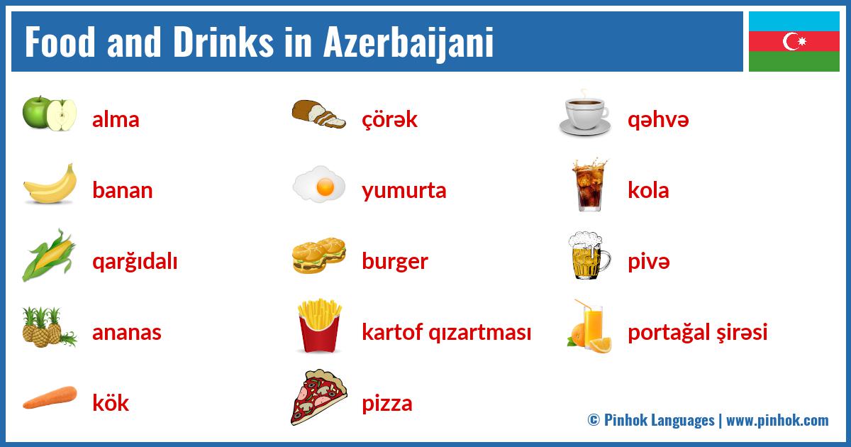 Food and Drinks in Azerbaijani