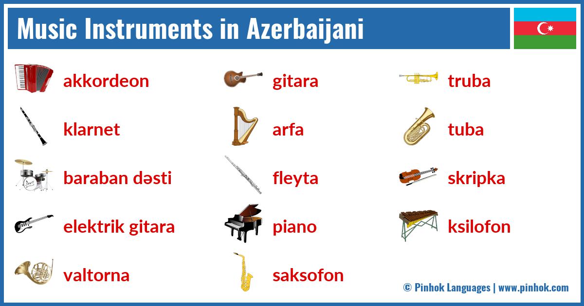 Music Instruments in Azerbaijani