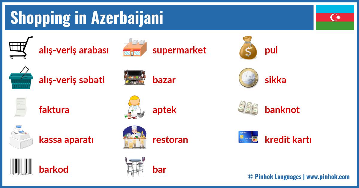 Shopping in Azerbaijani