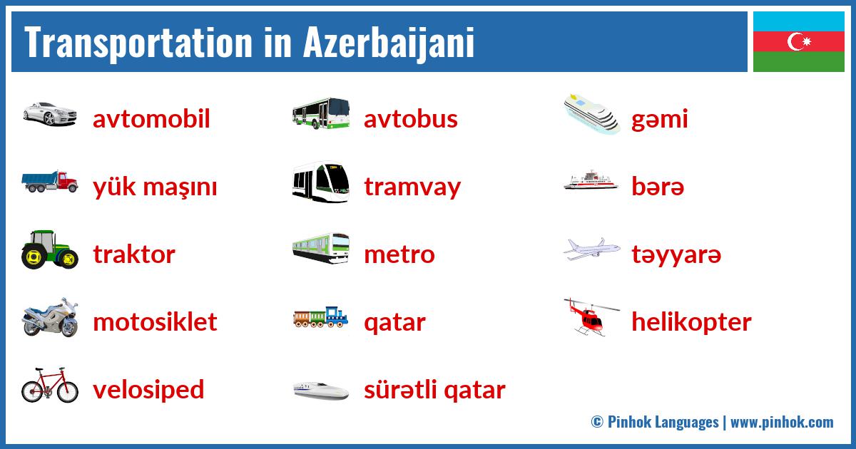 Transportation in Azerbaijani