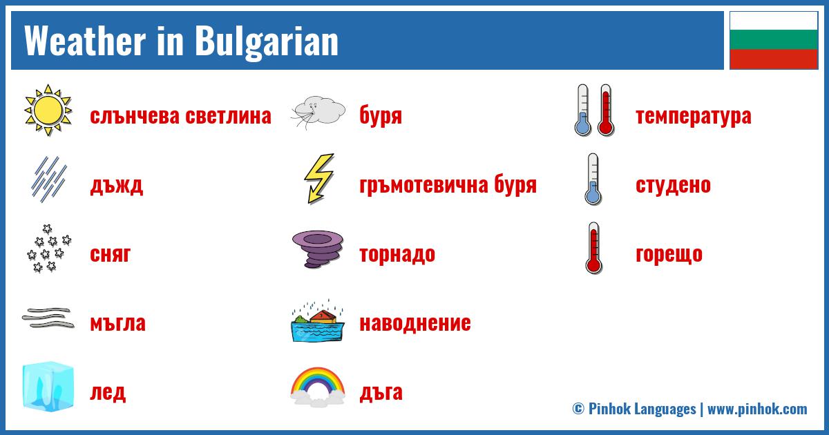 Weather in Bulgarian