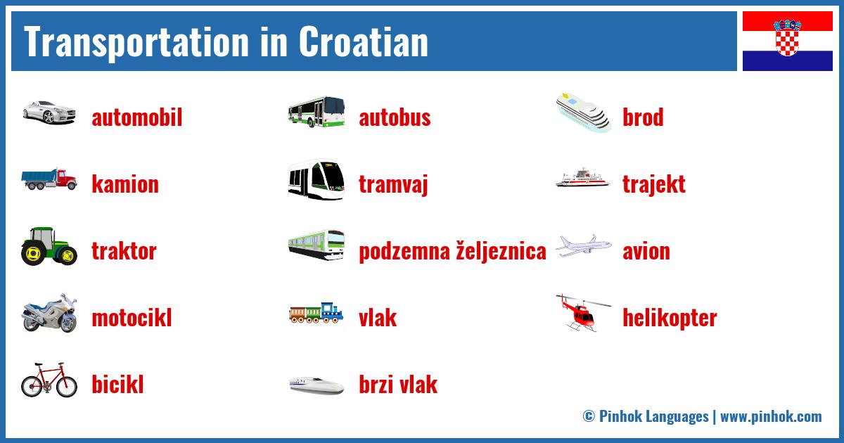 Transportation in Croatian