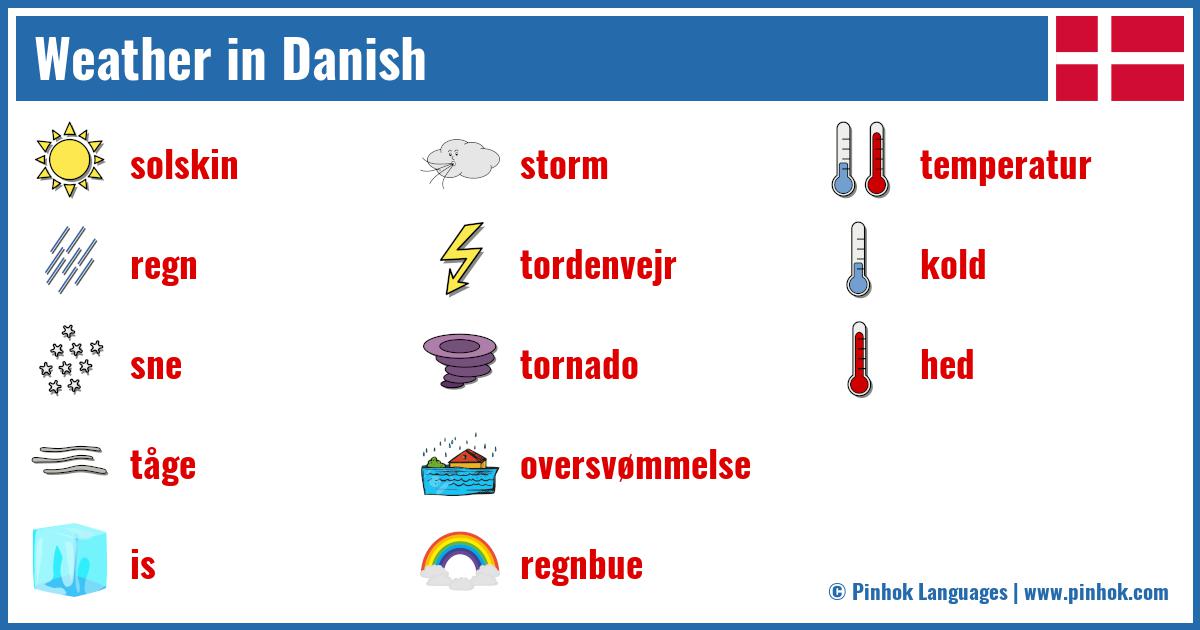 Weather in Danish
