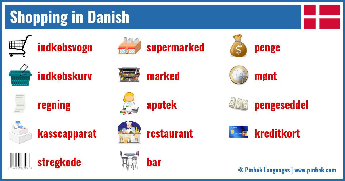 Shopping in Danish