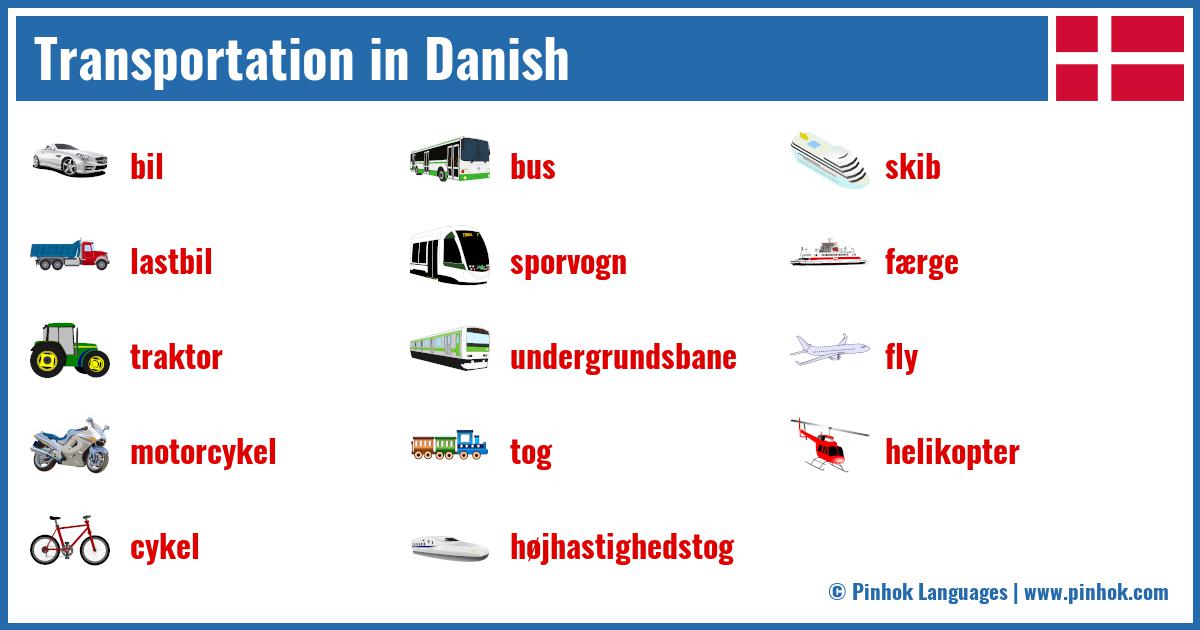 Transportation in Danish