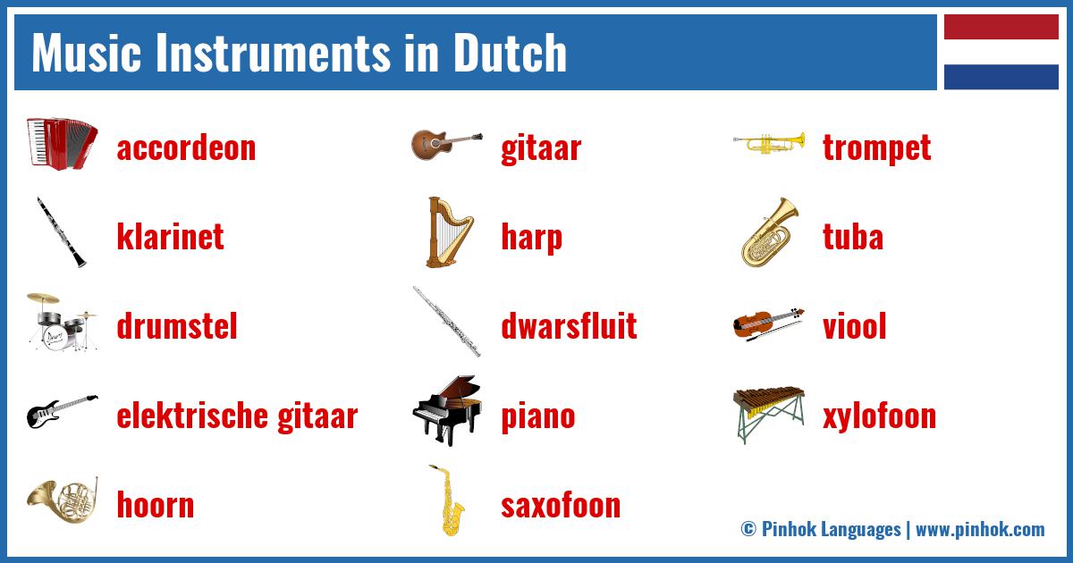 Music Instruments in Dutch