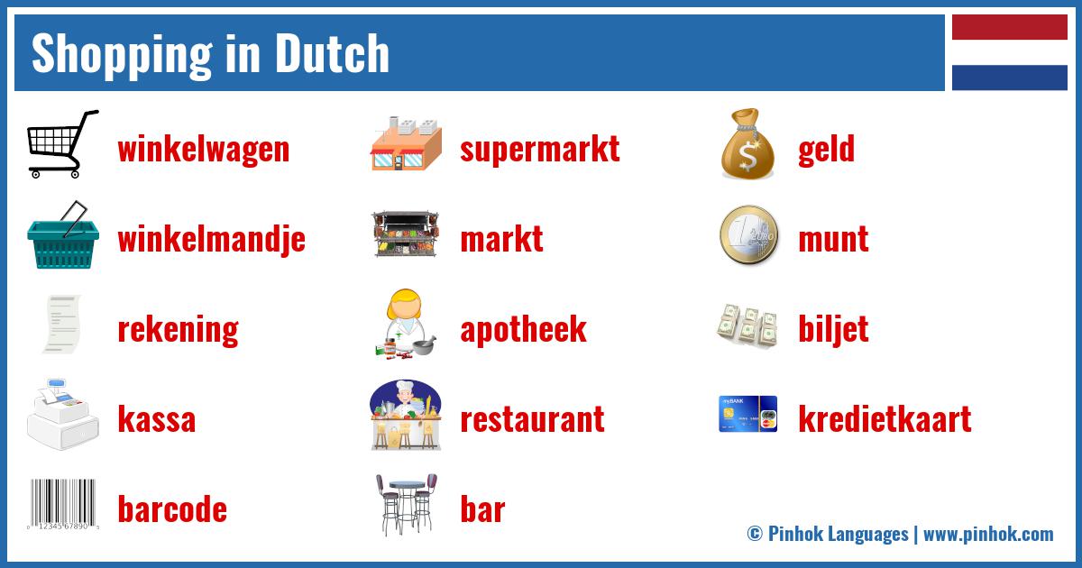 Shopping in Dutch
