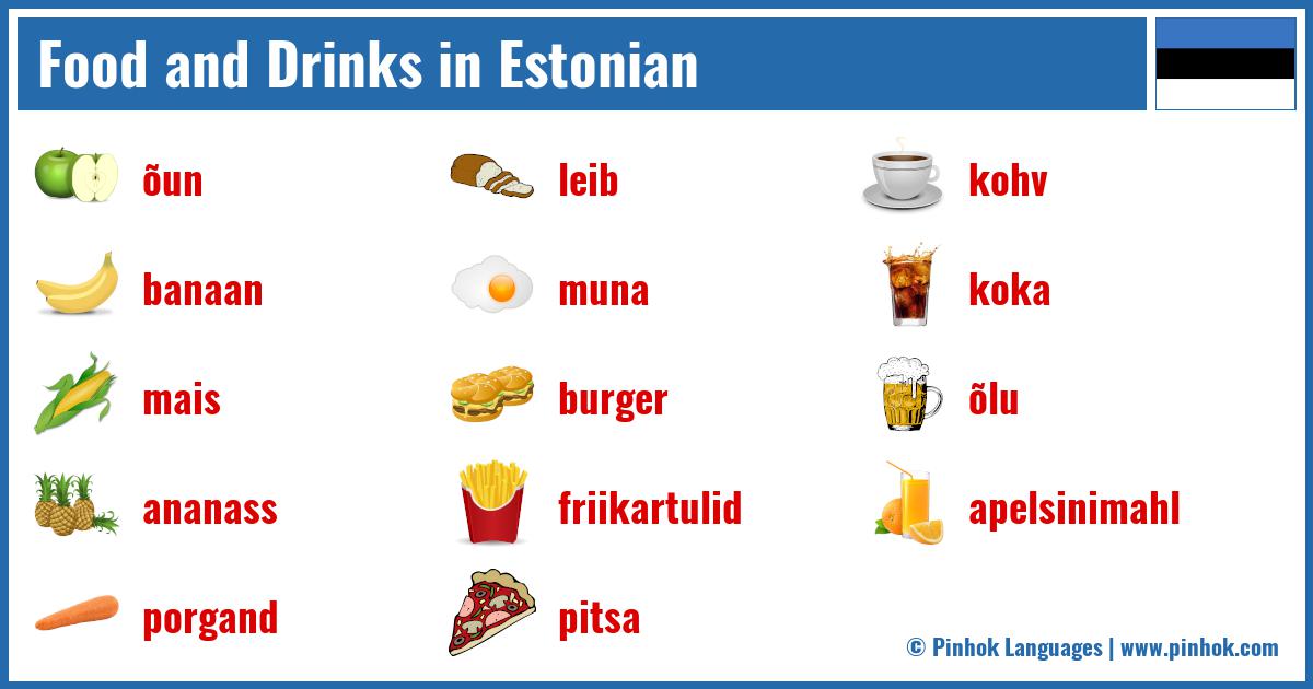 Food and Drinks in Estonian