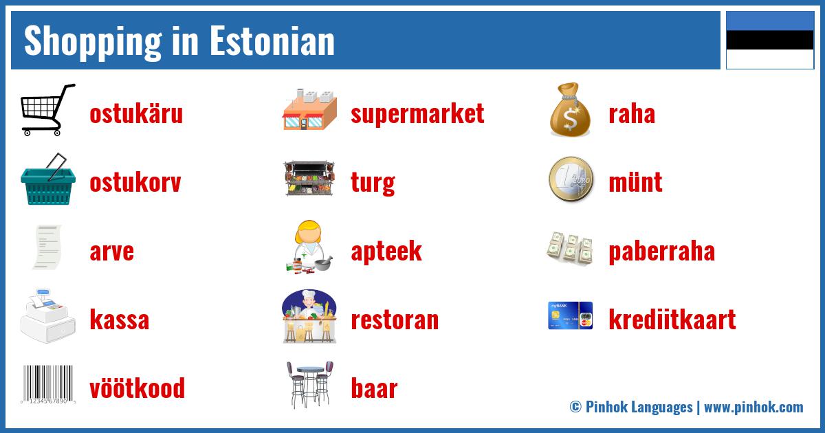 Shopping in Estonian