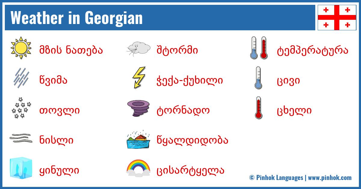 Weather in Georgian