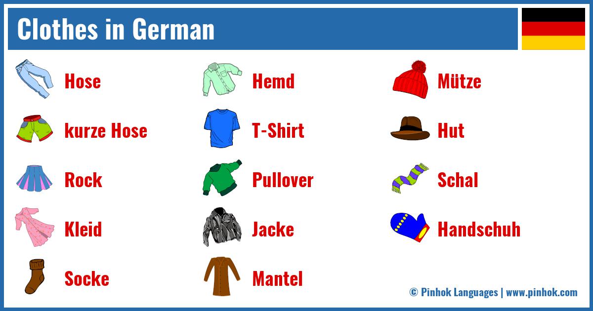 Clothes in German