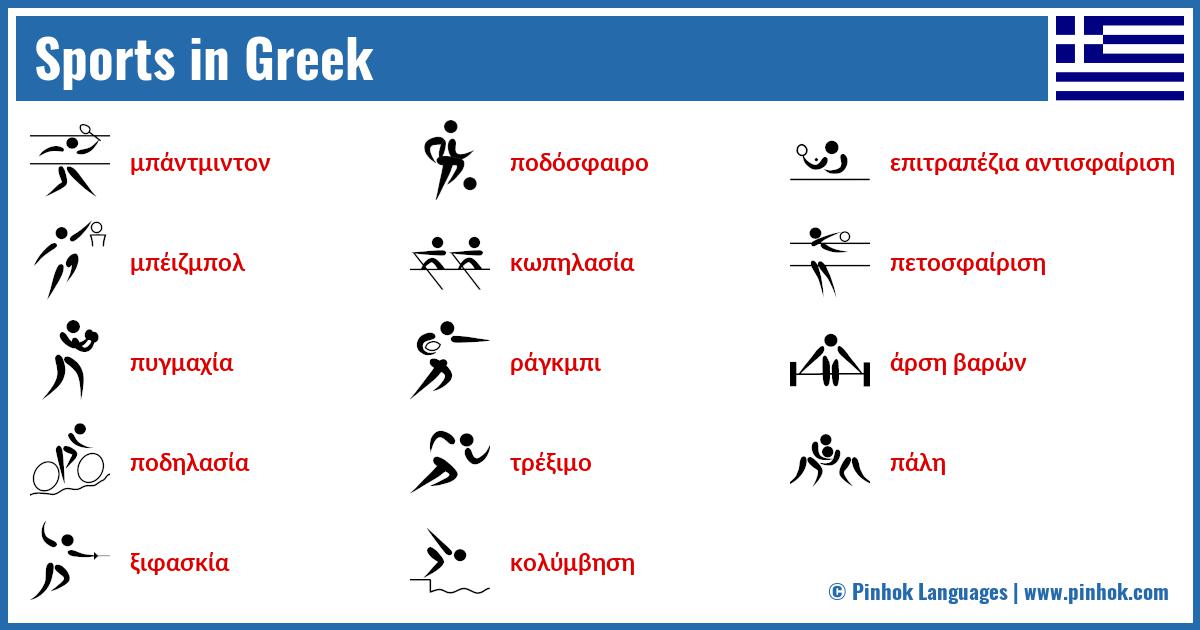 Sports in Greek