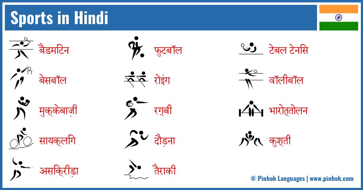 Sports in Hindi