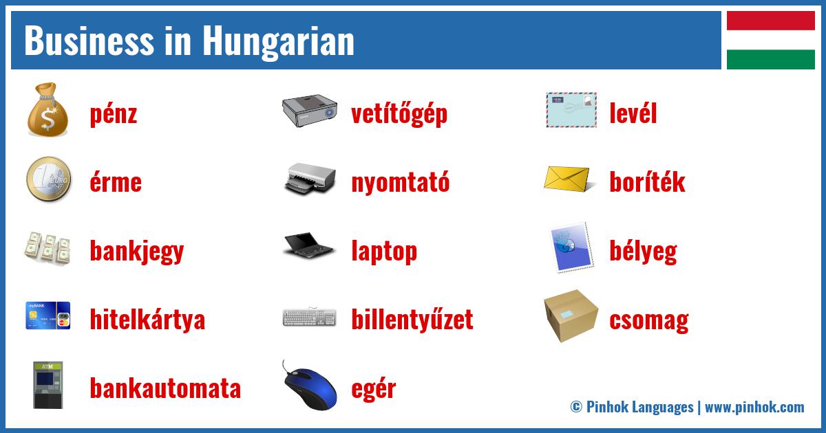 Business in Hungarian