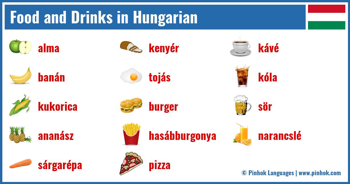 Food and Drinks in Hungarian