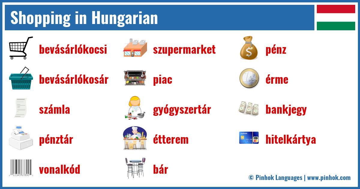 Shopping in Hungarian