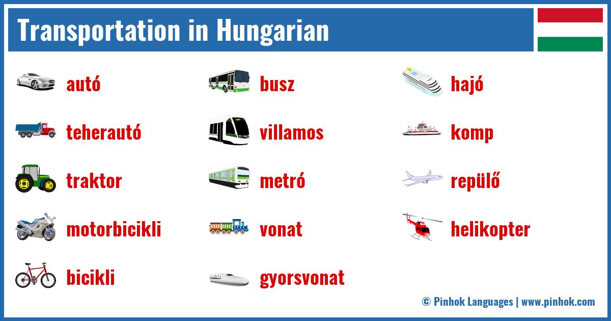 Transportation in Hungarian