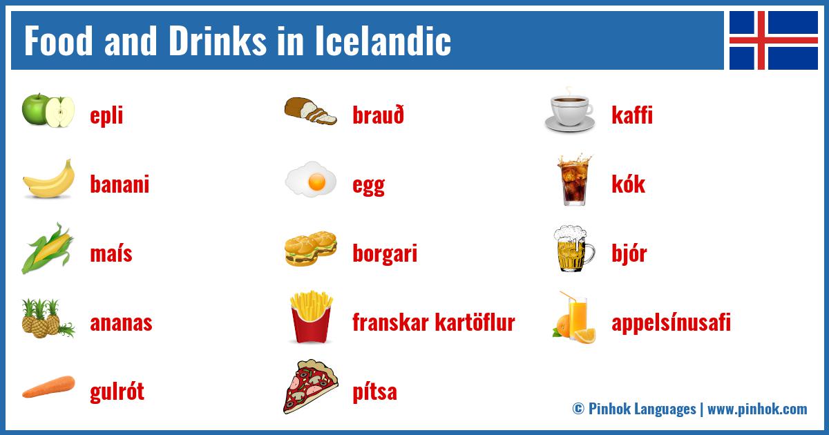 Food and Drinks in Icelandic