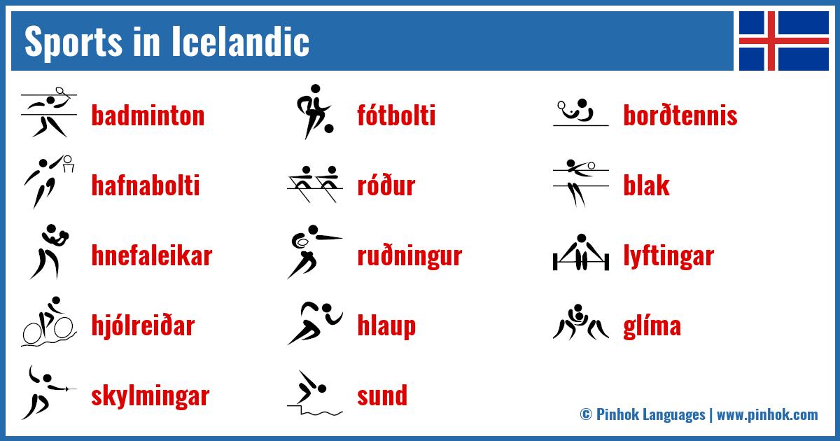 Sports in Icelandic