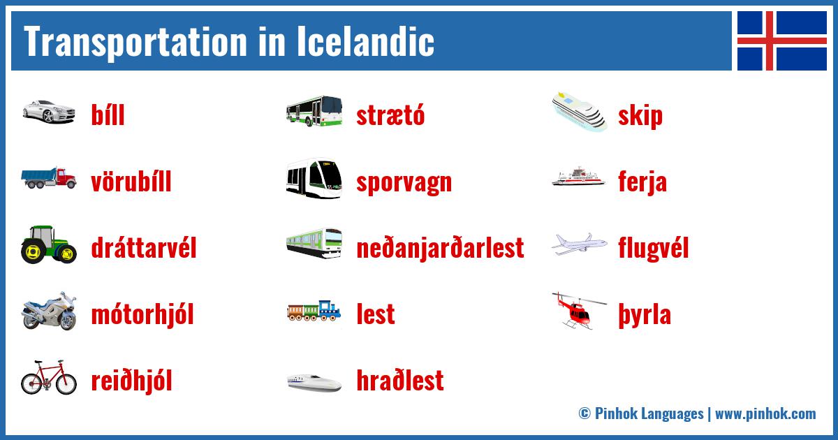 Transportation in Icelandic