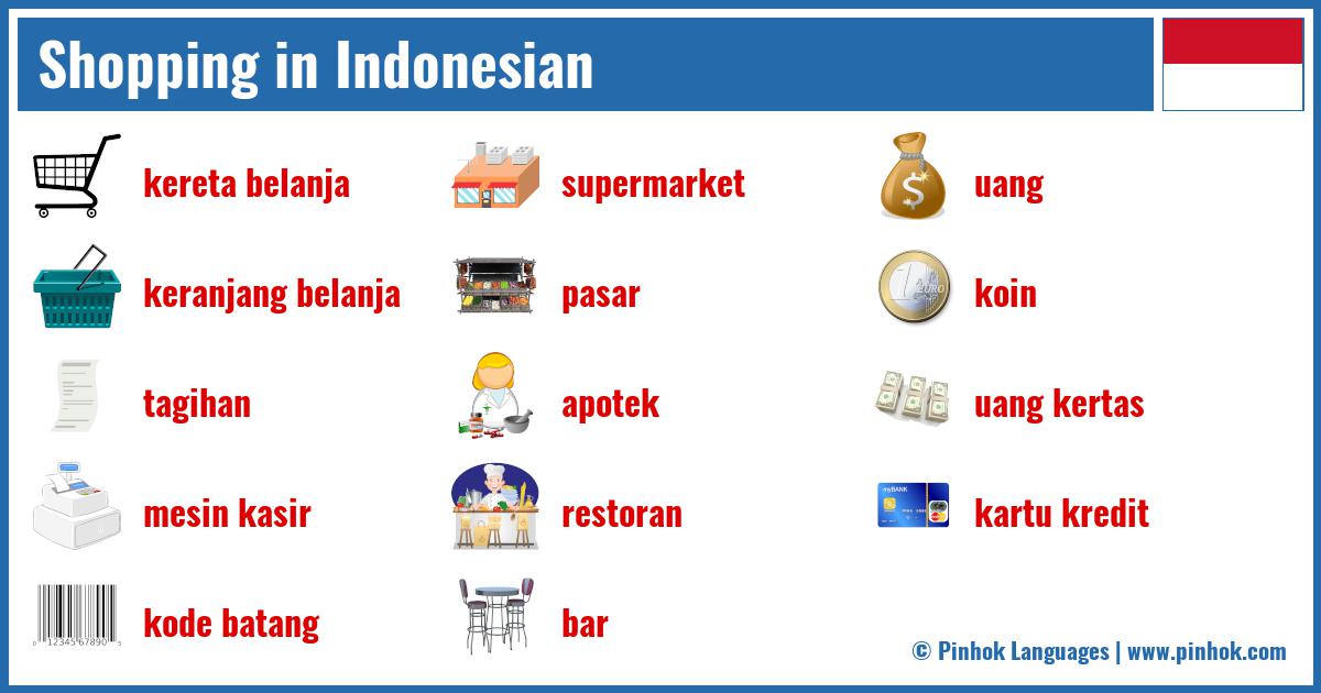 Shopping in Indonesian