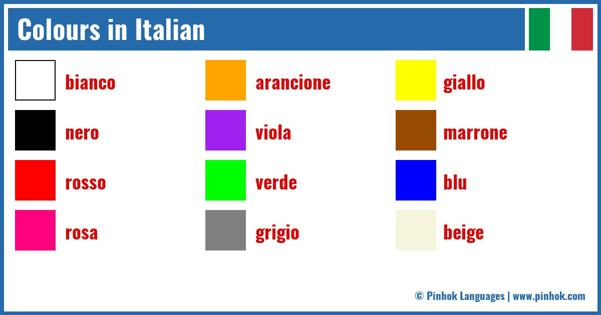 Colours in Italian