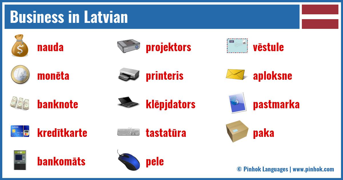 Business in Latvian