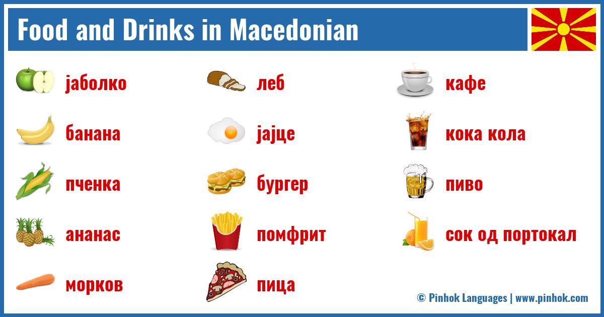 Food and Drinks in Macedonian