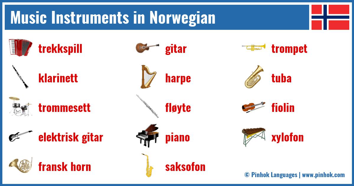 Music Instruments in Norwegian