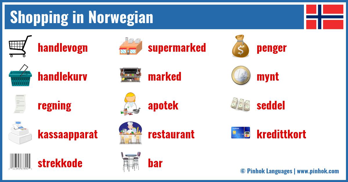 Shopping in Norwegian