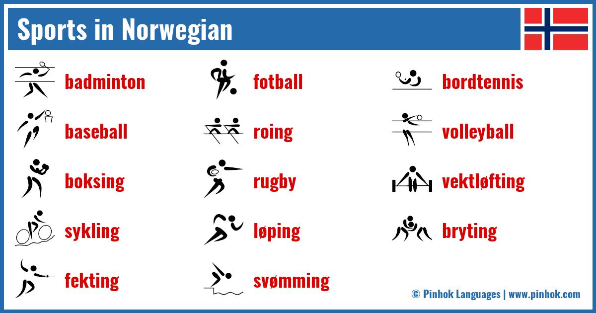 Sports in Norwegian