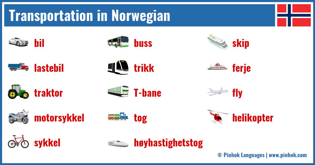 Transportation in Norwegian