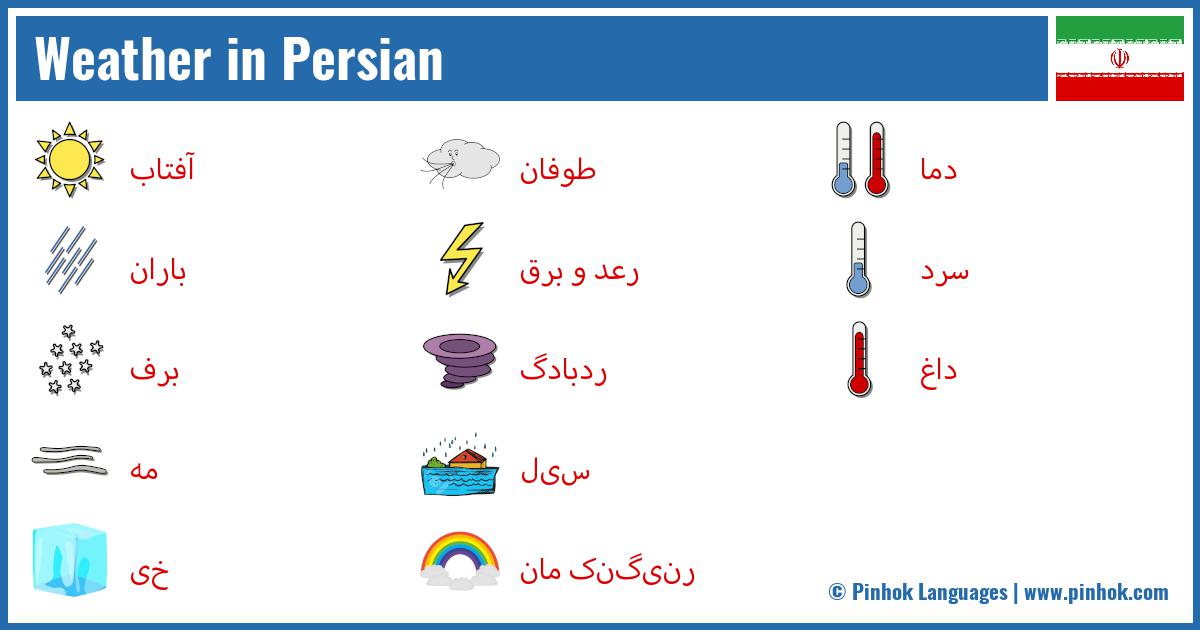 Weather in Persian