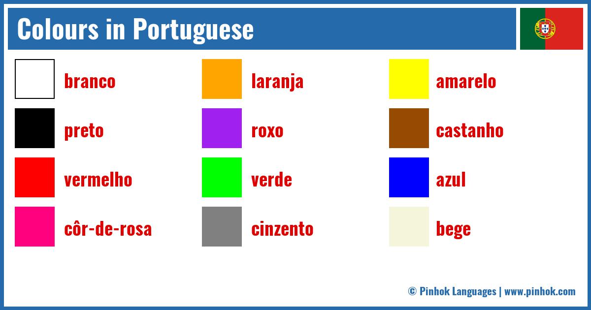 Colours in Portuguese