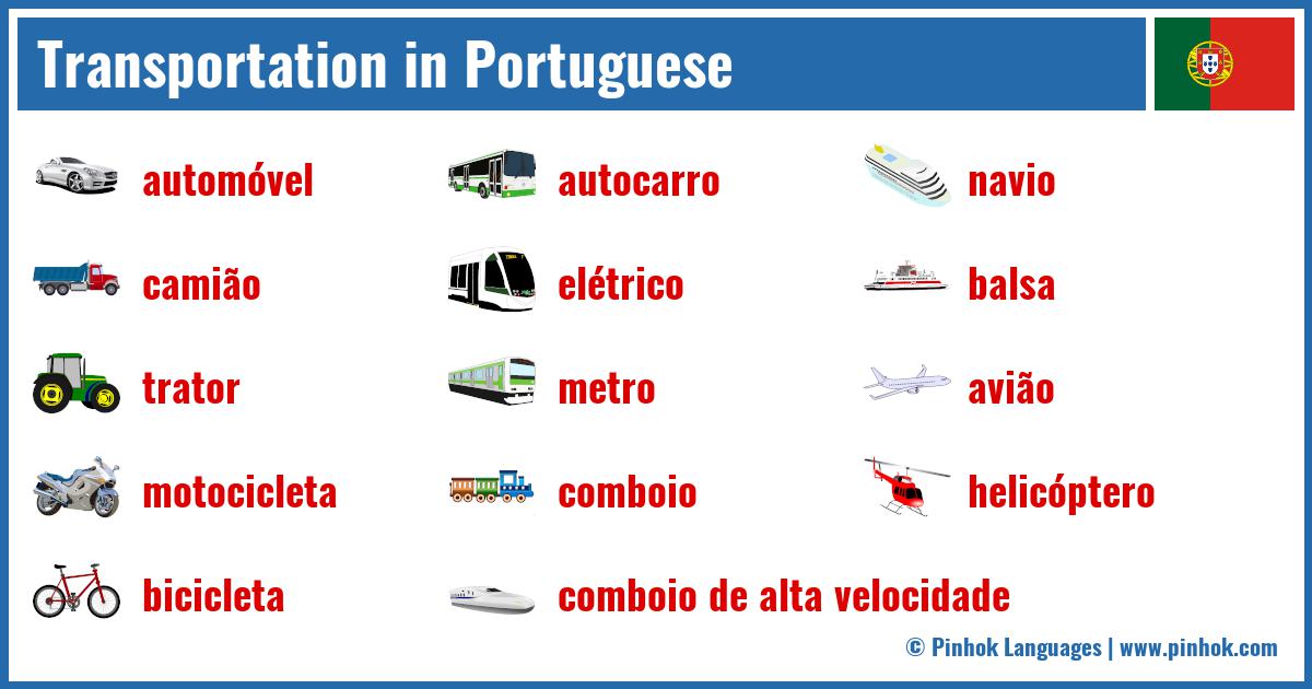 Transportation in Portuguese