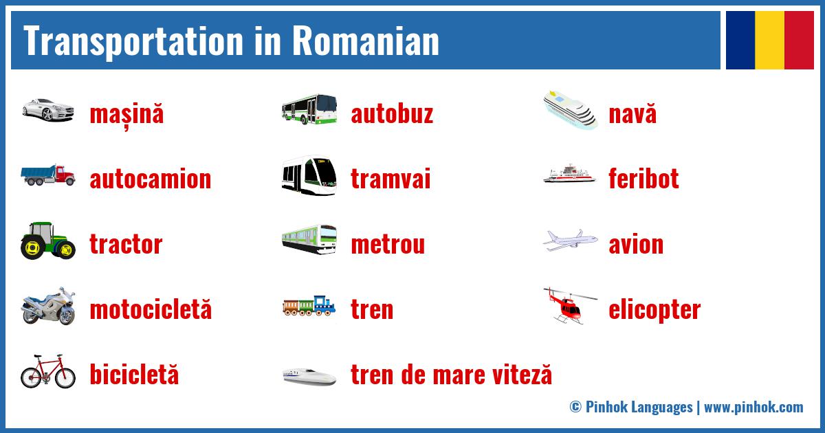 Transportation in Romanian