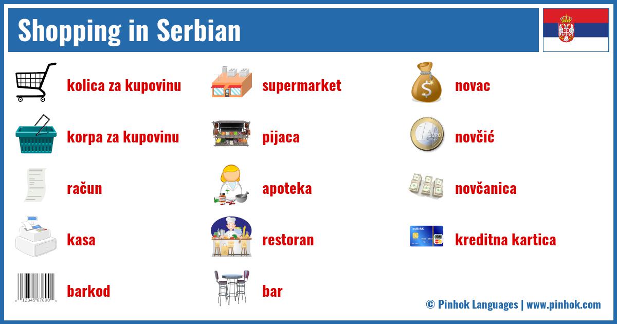 Shopping in Serbian