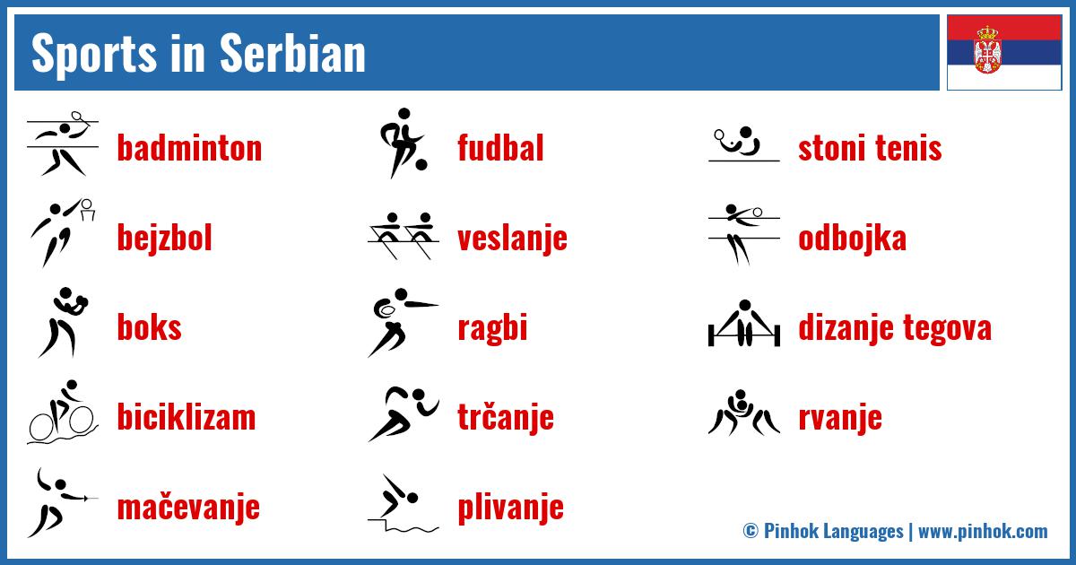 Sports in Serbian